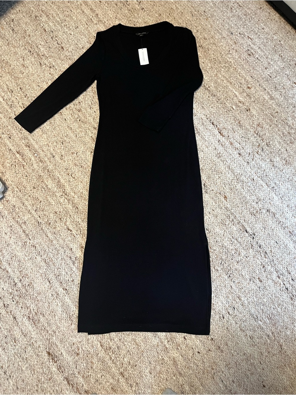 Banana Republic Black Maxi Dress with Long Sleeves